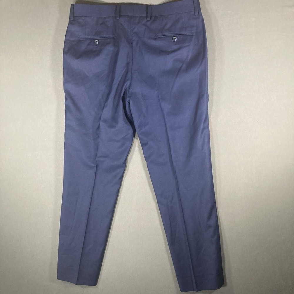Mazura‎ Custom Clothers Blue Dress Pants Pleated 34x30 Business Law - Picture 2 of 6